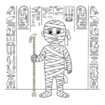 imprimer coloriage Egypte