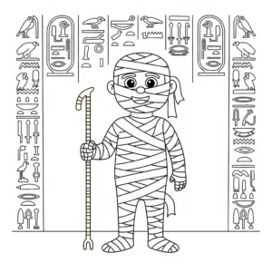 imprimer coloriage Egypte