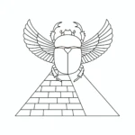 coloriage Egypte de pour enfants