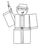 coloriage Forsaken de pour enfants