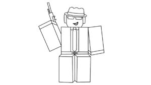 coloriage Forsaken de pour enfants