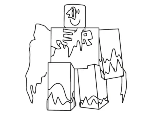 coloriage Forsaken à imprimer kawaii