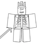 coloriage Forsaken à imprimer pour enfant de 8 ans