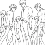 télécharger coloriage KPop Demon Hunters gratuit