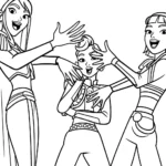 coloriage KPop Demon Hunters gratuit a imprimer