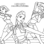 coloriage KPop Demon Hunters pour enfant de 8 ans