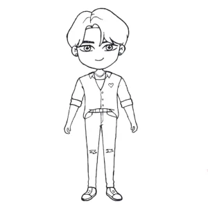 coloriage KPop Demon Hunters et apprentissage
