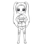 coloriage KPop Demon Hunters en ligne pour enfant