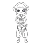 coloriage KPop Demon Hunters en ligne pour enfant