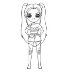 coloriage KPop Demon Hunters pour enfant de 2 ans
