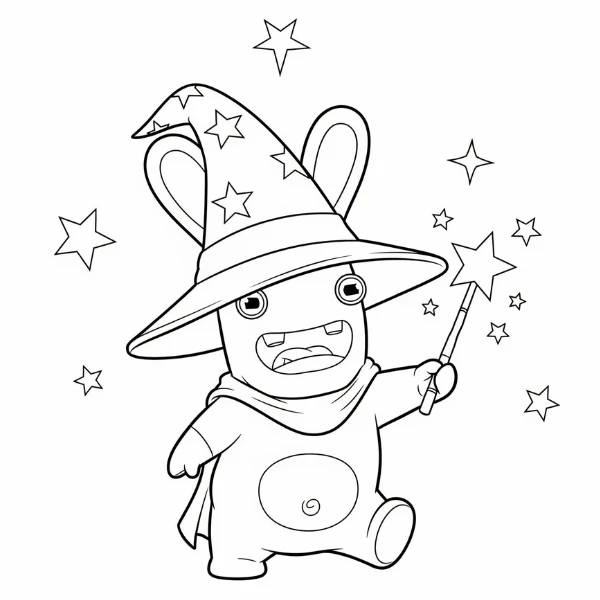 Tranh tô màu Rabbids