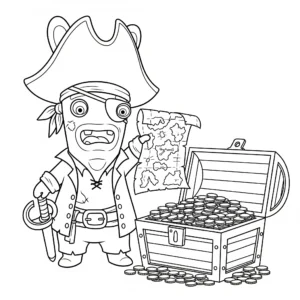 coloriage Lapin Cretin de pour enfants