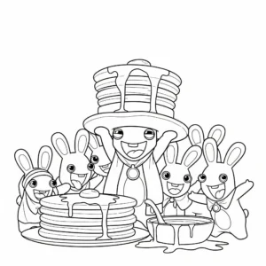 coloriage Lapin Cretin a dessiner et imprimer
