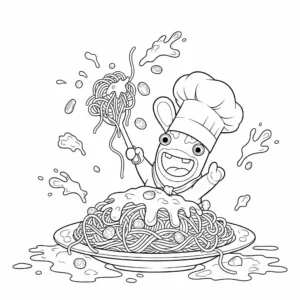 coloriage Lapin Cretin gratuit pour enfants