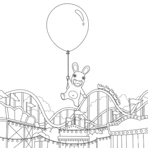 coloriage Lapin Cretin de pour enfants