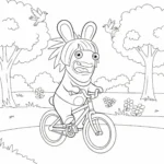 coloriage Lapin Cretin pour enfants a imprimer