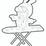 télécharger coloriage Lapin Cretin gratuit