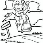 coloriage Lapin Cretin pour bebe a imprimer