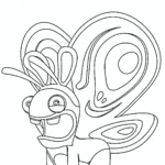 coloriage Lapin Cretin a imprimer