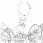 coloriage Lapin Cretin a colorier en ligne gratuitement