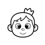 coloriage Le visage de Teenieping préféré à imprimer pour enfant de 6 ans