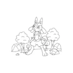 imprimer coloriage Lucario