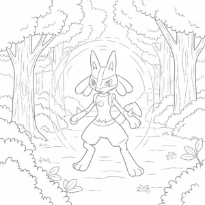 a imprimer coloriage Lucario gratuit