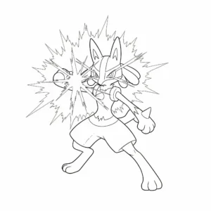 coloriage Lucario d