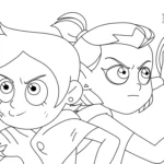 coloriage Luz à Osville pour enfant de à imprimer