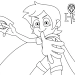 image pour coloriage Luz à Osville enfant