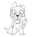 coloriage Luz à Osville educatif pour enfant