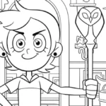 imprimer coloriage Luz à Osville gratuit