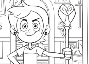 imprimer coloriage Luz à Osville gratuit