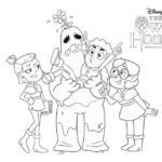 coloriage Luz à Osville à imprimer pour enfant de 9 ans
