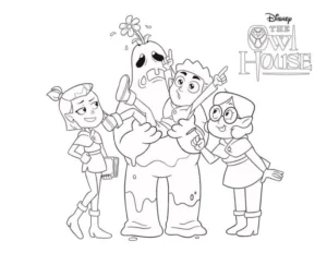 coloriage Luz à Osville à imprimer pour enfant de 9 ans