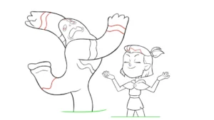coloriage Luz à Osville pour enfant de 5 ans