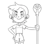 coloriage Luz à Osville pour enfant de 4 ans