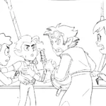 coloriage Luz à Osville pour enfant de 6 ans