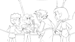 coloriage Luz à Osville pour enfant de 6 ans