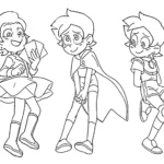 coloriage Luz à Osville pour enfant de 5 ans