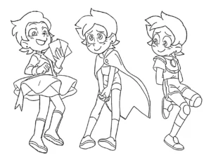 coloriage Luz à Osville pour enfant de 5 ans