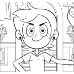coloriage Luz à Osville pour enfant de 3 ans