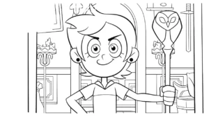coloriage Luz à Osville pour enfant de 3 ans