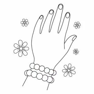 coloriage Mains a colorier en ligne