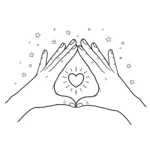 coloriage Mains pour enfant de 2 ans