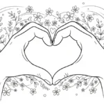 coloriage Mains pour primaire