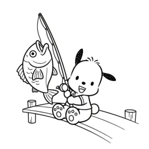 coloriage Pochacco pour bebe a imprimer