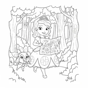 coloriage Princesse Sofia gratuit pour enfants