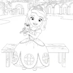 a imprimer coloriage Princesse Sofia gratuit