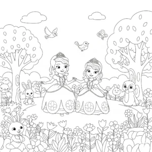 coloriage Princesse Sofia à imprimer gratuitement